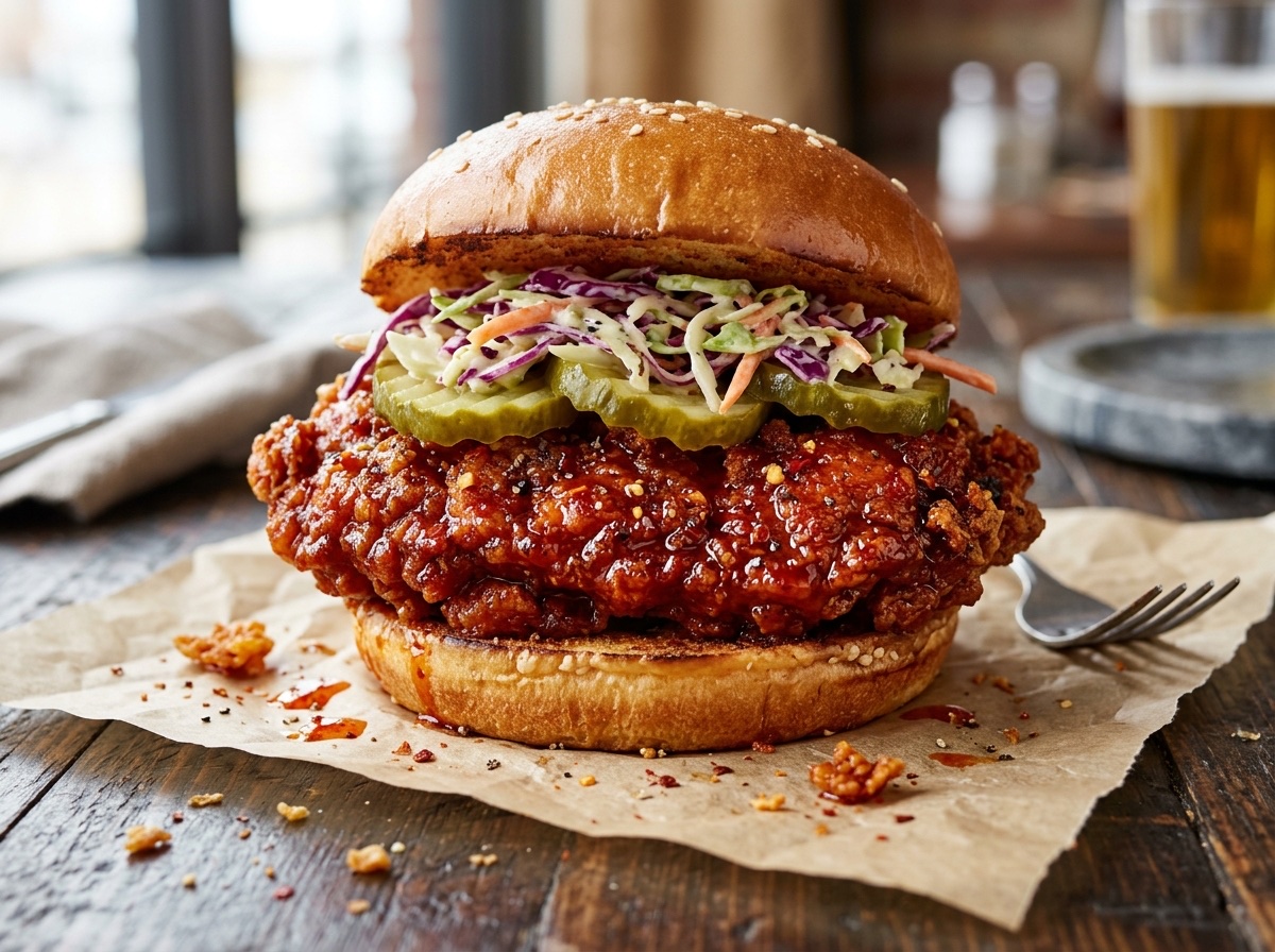 Ultra-Crispy Nashville Hot Chicken Sandwich - Editorially validated guide on Cocinanding