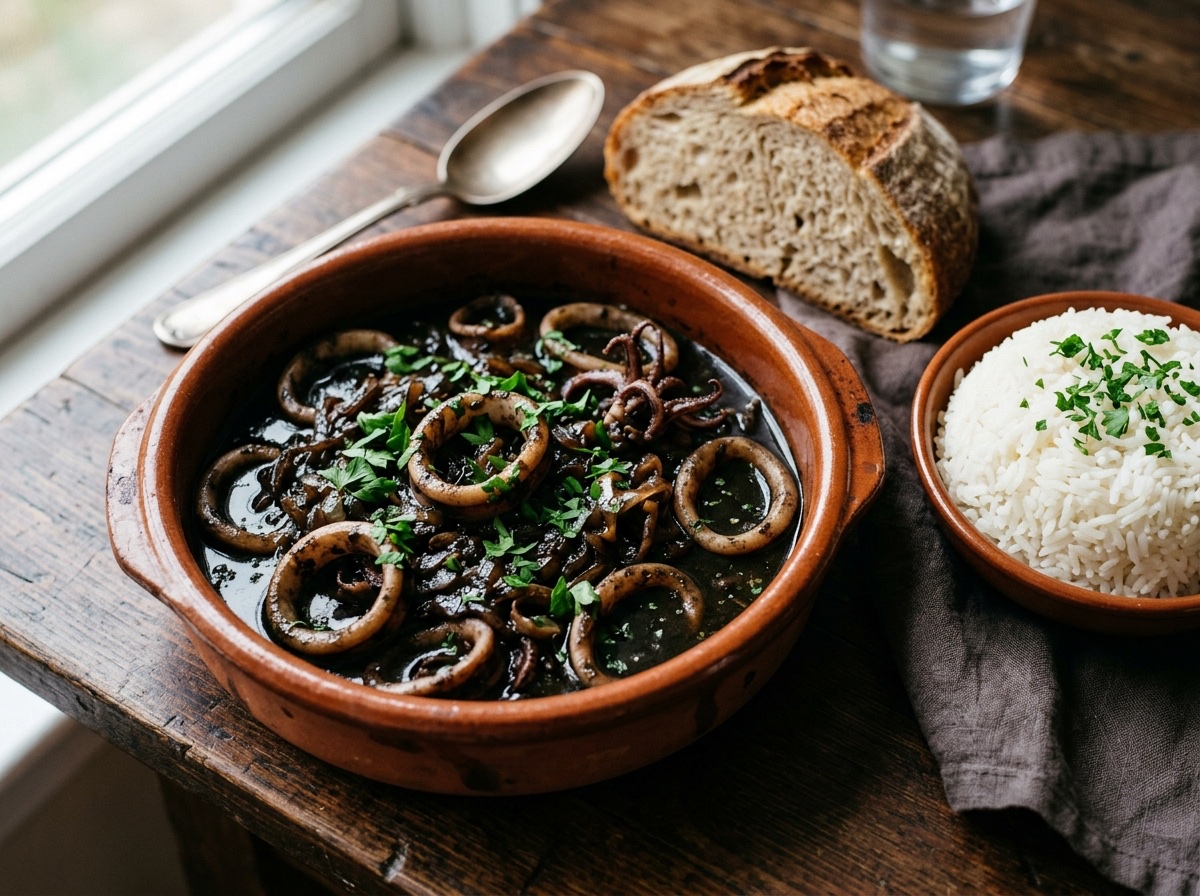 Spanish Squid in Its Own Ink (Calamares en su Tinta) - Editorially validated guide on Cocinanding