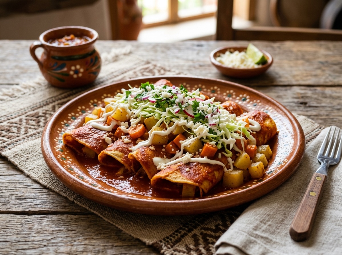 Michoacán Plaza-Style Enchiladas - Editorially validated guide on Cocinanding