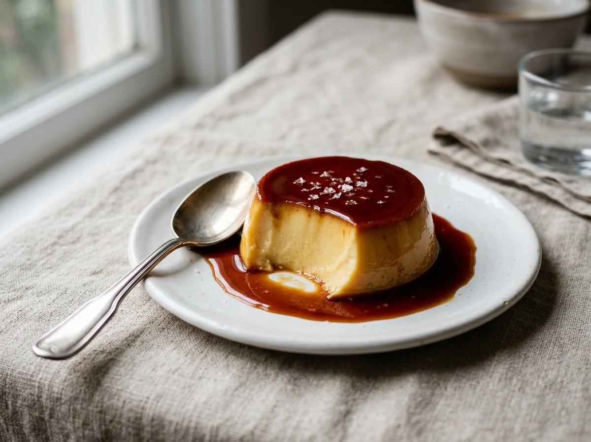 Flan de Caramelo Salado (Crème Caramel) - Guía independiente validada en Cocinanding