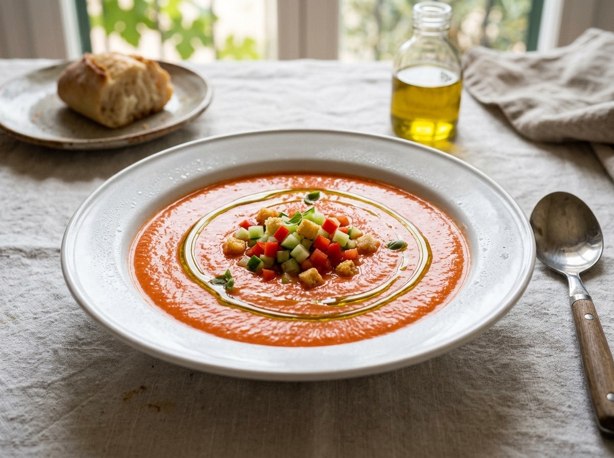 Classic Andalusian Cold Gazpacho Soup - Editorially validated guide on Cocinanding