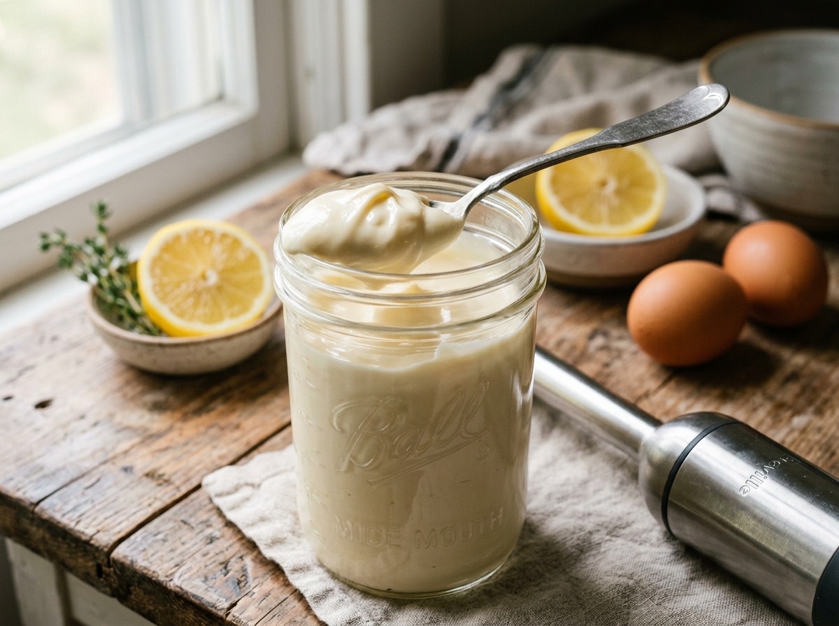 2-Minute Classic Immersion Blender Mayonnaise - Editorially validated guide on Cocinanding