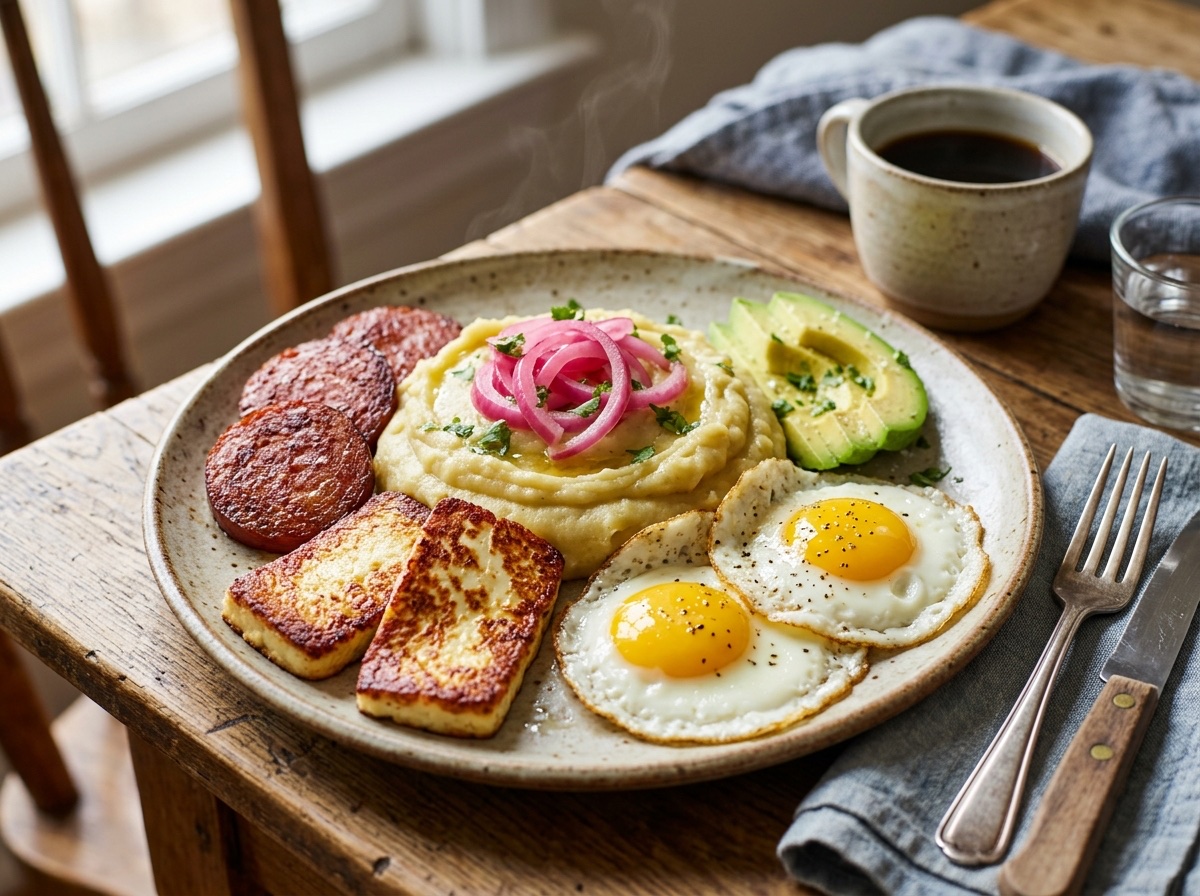 Authentic Dominican Mangú with Los Tres Golpes - Editorially validated guide on Cocinanding
