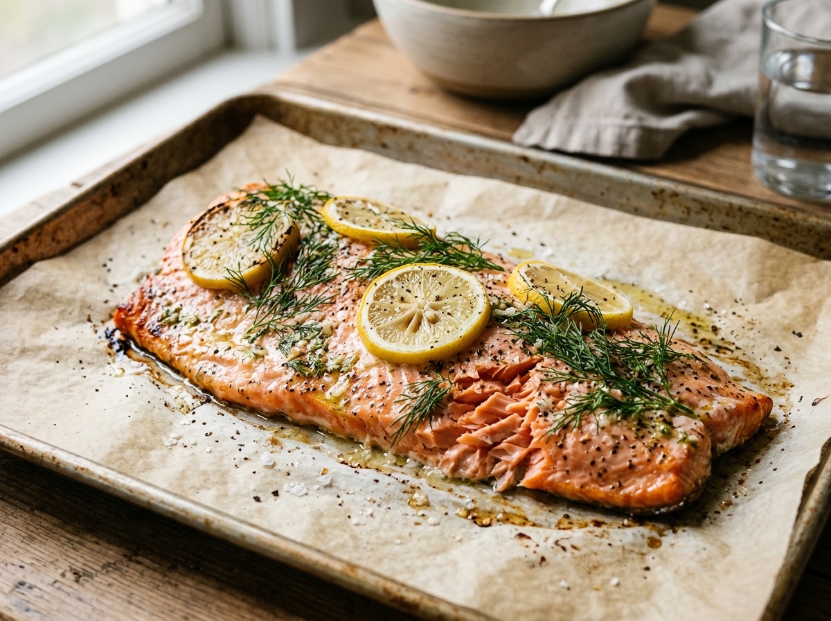 Garlic Lemon Dill Baked Salmon - Editorially validated guide on Cocinanding