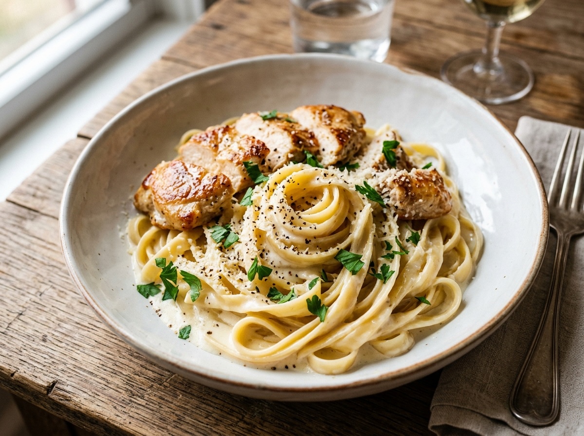 Creamy Chicken Fettuccine Alfredo - Editorially validated guide on Cocinanding
