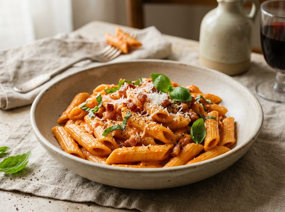 Ultimate Penne alla Vodka with Crispy Pancetta - Editorially validated guide on Cocinanding
