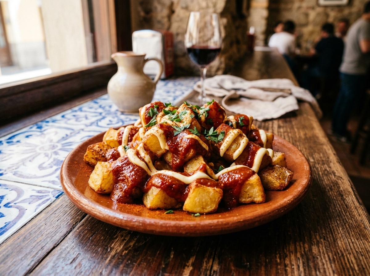 Crispy Spanish Patatas Bravas with Authentic Brava Sauce - Editorially validated guide on Cocinanding