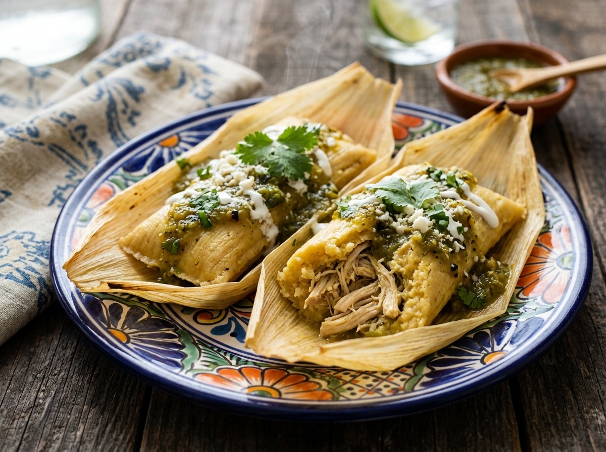 Authentic Chicken Tamales in Tomatillo Salsa Verde - Editorially validated guide on Cocinanding